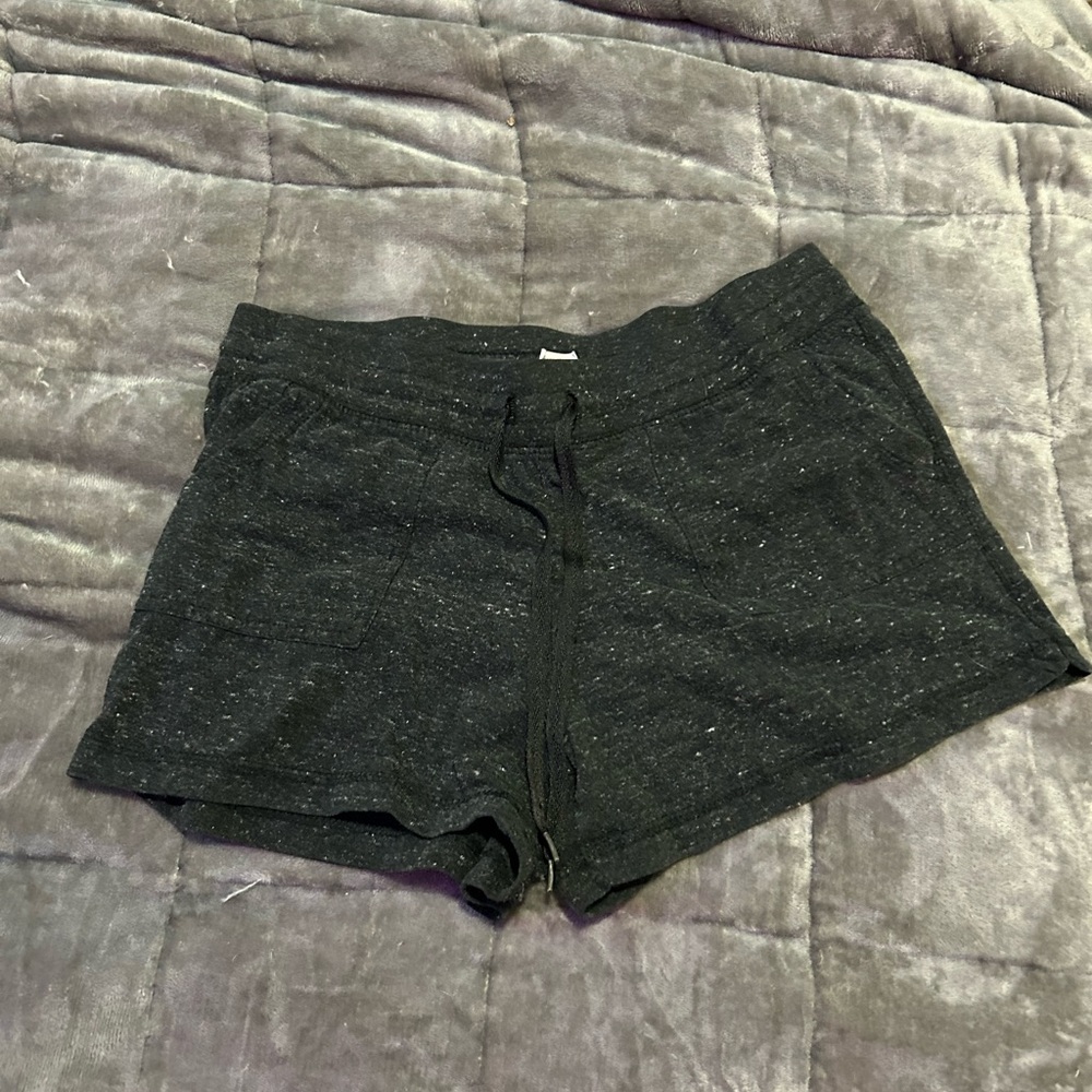 Charcoal Speckled Drawstring Shorts